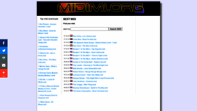 What Midimi.org website looked like in 2022 (1 year ago)