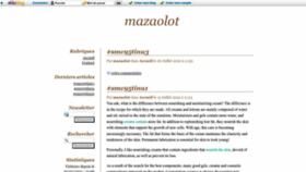 What Mazaolot.eklablog.com website looked like in 2022 (1 year ago)