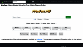 What M4ufree.vip website looked like in 2022 (1 year ago)