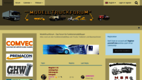 What Modelltruckforum.de website looked like in 2022 (1 year ago)