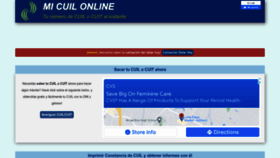 What Micuilonline.com.ar website looked like in 2022 (1 year ago)