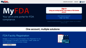 What Myfda.com website looked like in 2022 (1 year ago)