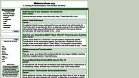 What Metamorphose.org website looked like in 2022 (1 year ago)