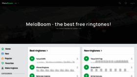 What Meloboom.com website looked like in 2022 (1 year ago)