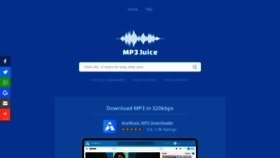 What Mp3juices.tech website looked like in 2022 (1 year ago)