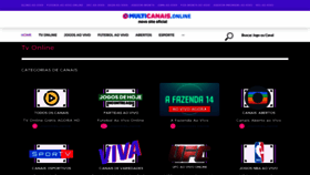 What Multicanais.tv website looked like in 2022 (1 year ago)