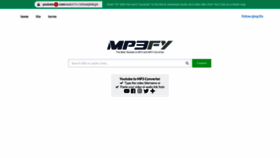 What Mp3fy.org website looked like in 2022 (1 year ago)