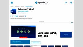 What Microsoft-word-preview.en.uptodown.com website looked like in 2022 (1 year ago)