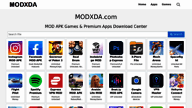 What Modxda.com website looked like in 2022 (1 year ago)