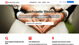 What Maweddings.com website looked like in 2022 (1 year ago)