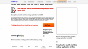 What Maritime-college-form.pdffiller.com website looked like in 2022 (1 year ago)