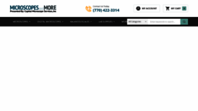 What Microscopesandmore.com website looked like in 2022 (1 year ago)
