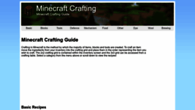 What Minecraftcrafting.info website looked like in 2022 (1 year ago)