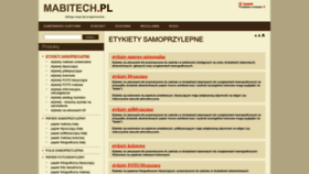 What Mabitech.pl website looked like in 2022 (1 year ago)