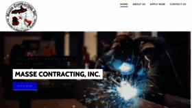 What Massecontracting.com website looked like in 2022 (1 year ago)