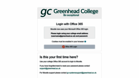 What Moodle.greenhead.ac.uk website looked like in 2022 (1 year ago)