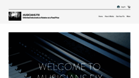 What Musiciansfix.com website looked like in 2022 (1 year ago)