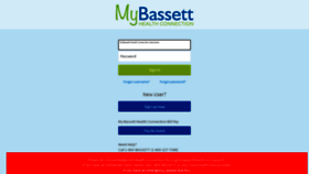 What Mybassetthealthconnection.org website looked like in 2022 (1 year ago)