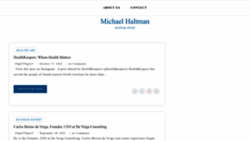 What Michaelhaltman.com website looked like in 2022 (1 year ago)