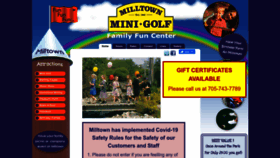 What Milltownminigolf.com website looked like in 2022 (1 year ago)