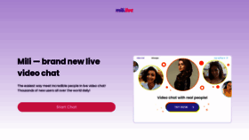 What Mili.live website looked like in 2022 (1 year ago)