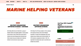 What Marinehelpingveterans.com website looked like in 2022 (1 year ago)