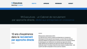 What M-executives.com website looked like in 2022 (2 years ago)