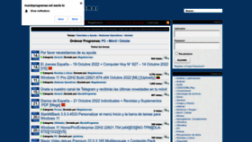 What Mundoprogramas.net website looked like in 2022 (3 years ago)