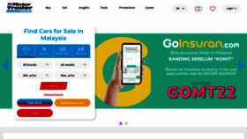 What Motortrader.com.my website looked like in 2022 (2 years ago)