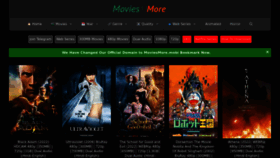 What Moviesmore.org website looked like in 2022 (1 year ago)