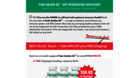 What Mygoldenoil.com website looked like in 2022 (1 year ago)