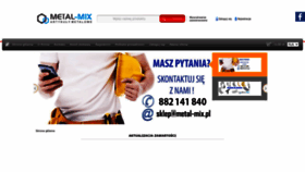 What Metal-mix.pl website looked like in 2022 (1 year ago)