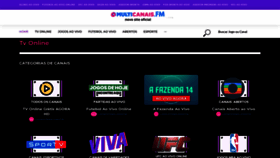 What Multicanais.fm website looked like in 2022 (1 year ago)