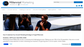 What Millennialmarketing.com website looked like in 2022 (1 year ago)