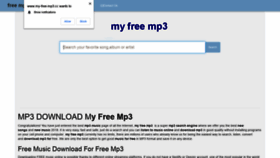 What My-free-mp3.cc website looked like in 2022 (1 year ago)
