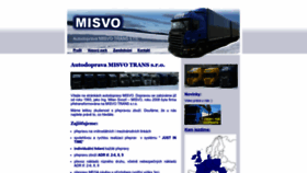 What Misvo.cz website looked like in 2022 (1 year ago)