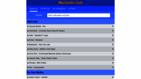 What Mp3indir.club website looked like in 2022 (1 year ago)