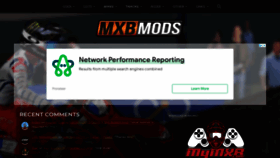 What Mxb-mods.com website looked like in 2022 (1 year ago)