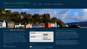 What Mullfamilies.co.uk website looked like in 2022 (1 year ago)
