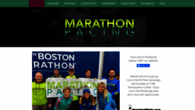 What Marathonpacing.com website looked like in 2022 (1 year ago)