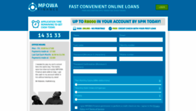 What Mpowafin.co.za website looked like in 2022 (1 year ago)