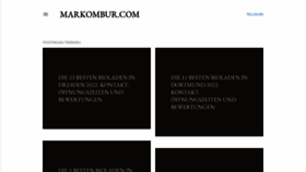 What Markombur.com website looked like in 2022 (1 year ago)