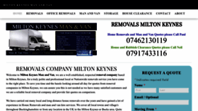 What Miltonkeynesmanandvan.com website looked like in 2022 (1 year ago)