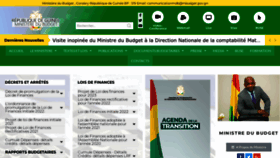 What Mbudget.gov.gn website looked like in 2022 (1 year ago)
