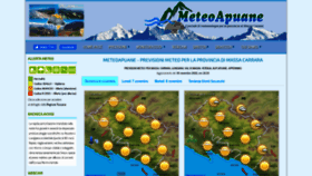 What Meteoapuane.it website looked like in 2022 (1 year ago)