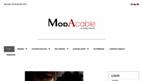 What Modacable.com website looked like in 2022 (1 year ago)