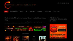 What Metalminos.net website looked like in 2022 (1 year ago)