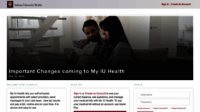 What Myiuhealth.org website looked like in 2022 (1 year ago)