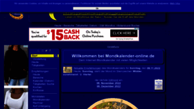 What Mondkalender-online.de website looked like in 2022 (1 year ago)