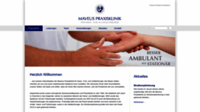What Maveus.de website looked like in 2022 (1 year ago)